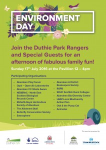 Duthie Park environment day poster