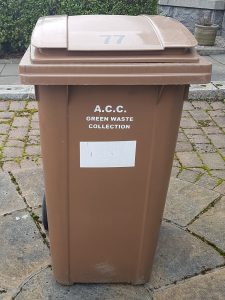 Photo of brown wheelie bin